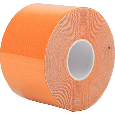 Bande adhésive élastique pour le sport, bande physiologique sportive, bandage neuromusculaire, convient aux muscles et aux articulations, lot de 4, blanc, couleur chair, orange, violet. (1/5)