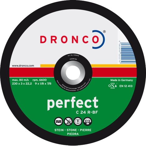 Disque à tronçonner C 24 R 115 x 3x 22,23mm DRONCO 1117015100