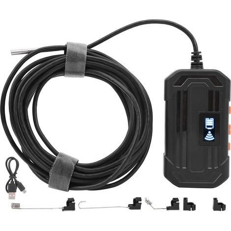 Endoscope Industriel F240 WiFi 1080P 3.9mm avec 6 LEDs pour Inspection de Canalisations, 5m (1/5)