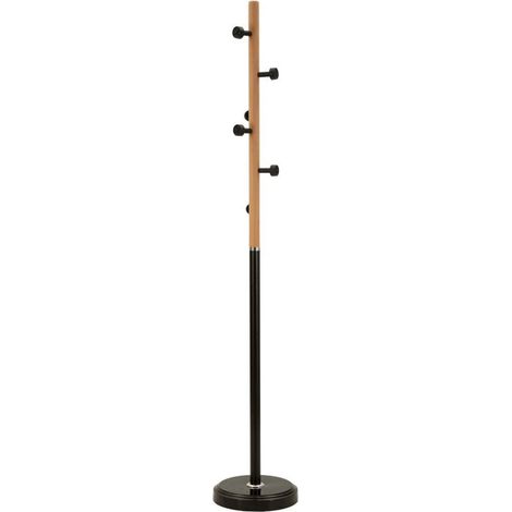 Appendiabiti in metallo nero, Ø30x176 cm – Rock (1/5)