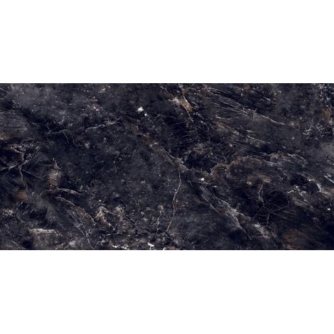 Mexen Rokocha Noir grès émaillé rect. G1, carreau sol-mur 120 x 60 cm, haute brillance - TL205-120-060-01 (1/4)