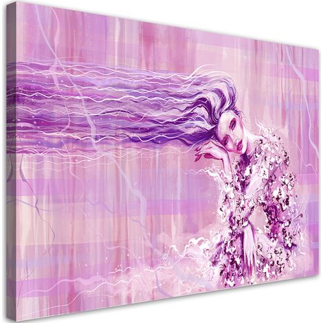 Tableau décoratif Une femme aux cheveux longs 60x40 (1/5)