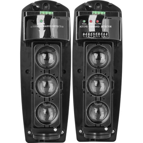 Alarme Triple Faisceau Détecteur Infrarouge LED Système de Sécurité Photoélectrique 250 (Triple Faisceau 200) (1/5)