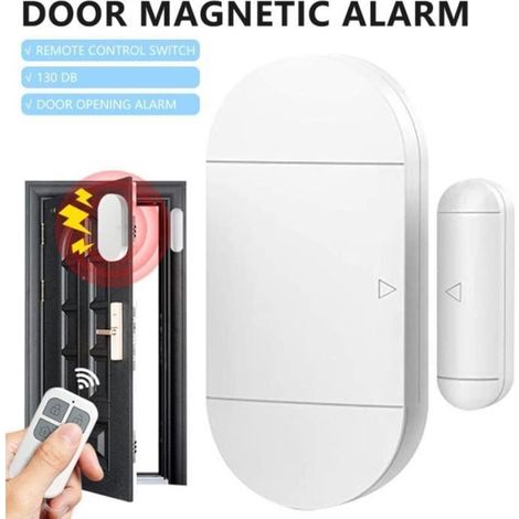 Alarme magnétique multifonctionnelle sans fil pour porte et fenêtre, fonction de télécommande, outil antivol domestique (1/4)