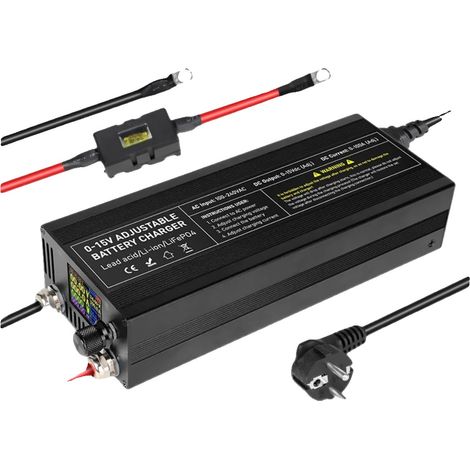 Caricabatterie al litio, corrente regolabile, compatibilità versatile, XCL60A-R (1/2)