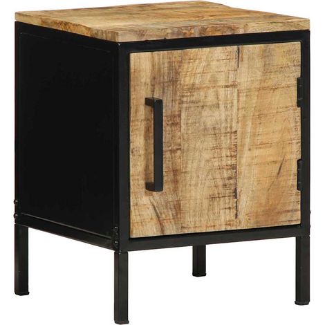 Bedside Cabinet Brown and black 30 x 30 x 40 cm vidaXL (1/5)