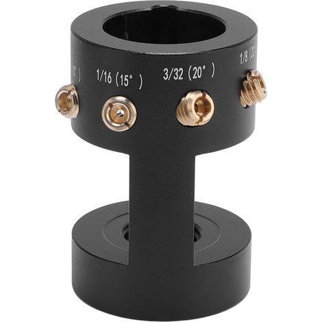 Tête affûtage tungstène TIG avec 4 vis de guidage laiton réglage multi-angles meuleuse déportée pour soudure TIG précise en alliage aluminium + 5 meules 2 tiges CNC (1/5)