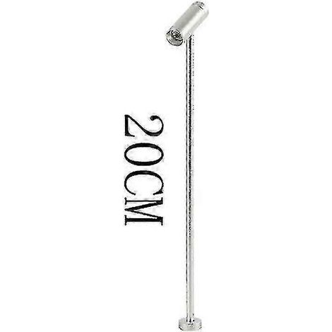 Lampe LED à intensité variable Jwl pour présentoir de bijoux, 20/30/35 cm, sur pied, pour magasin de téléphonie, lampe de bureau, rotative, 220 V.Silver 20CM4000K (1/5)