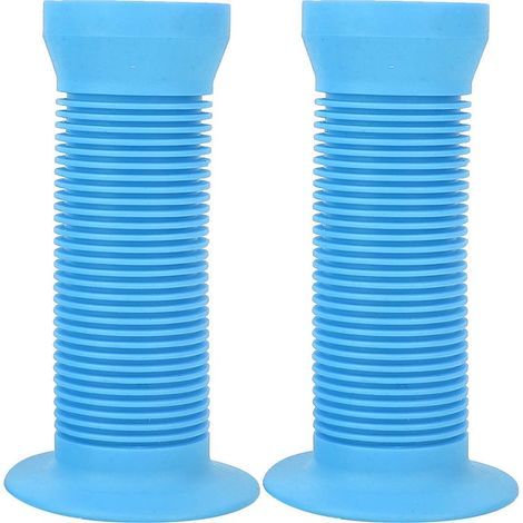 Guidon antidérapant pour trottinette et vélo enfant, poignées de guidon bicyclette bleu, lot de 2 (1/5)