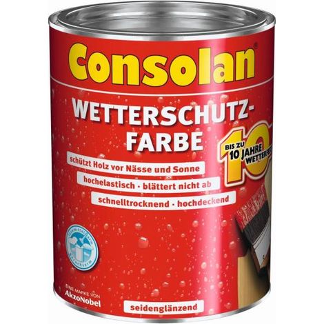 Consolan Wetterschutzfarbe grün 2,5L - 5083181