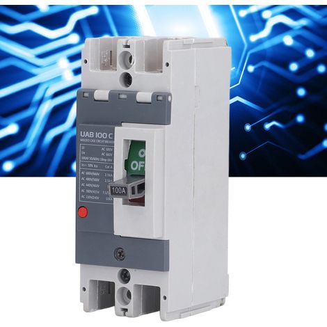 Disjoncteur boîtier moulé UAB 100C 100A, disjoncteur MCC, interrupteur de protection de batterie 2P, isolateur (1/5)