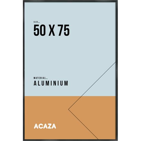 Cadre photo - solid aluminium - 50 x 75 cm - noir (1/5)