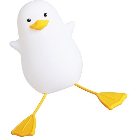 Veilleuse LED mignonne et raffinée, tactile, rechargeable par USB, avec support pour téléphone portable et lampe de nuit en forme de canard