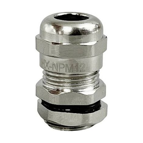 TRU COMPONENTS TC-10302820 Presse-étoupe M12 laiton (nickelé) métal 1 pc(s) (1/3)