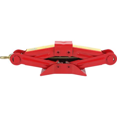 Cric de voiture professionnel 0,5T rouge, outil de levage avec manche en fer pour coffre, pneu, extérieur, vérin mécanique compact (1/5)