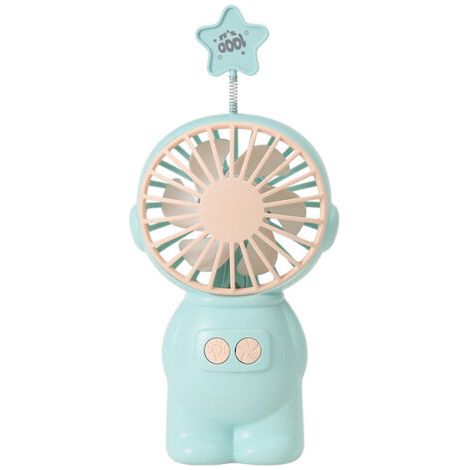Ventilateur Portable 2 en 1 Astronaute Mini Ventilateur avec Lumières Ventilateur de Refroidissement Portatif Charge Ventilateur Usb Ventilateur Portatif Portable Peut être Utilisé Comme Veilleuse (1/5)