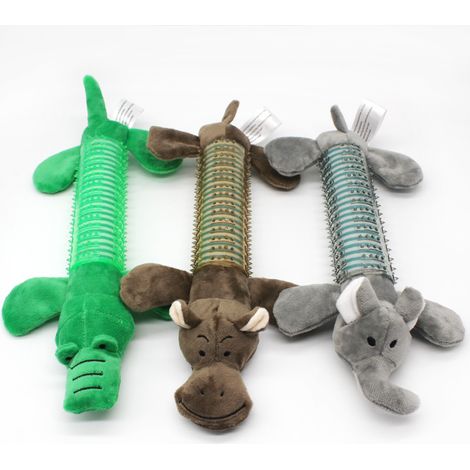 Ensemble de 3 jouets pour animaux de compagnie à mâcher, fouiller et faire du bruit (1/4)