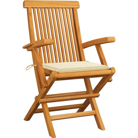 Maison Exclusive - Sillas de jardín 8 uds madera teca con cojines
