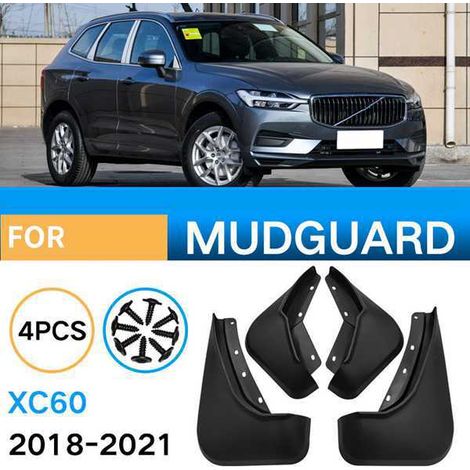 Ein Satz schwarzer Kunststoff-Schmutzfänger, passend für Volvo XC60 2018-2021 (für Export und grenzüberschreitenden Handel). (1/5)