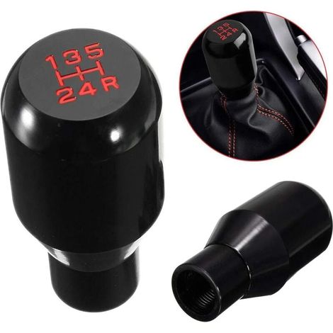 Saline Universal Gear Shift Lever Adapter, 5 Speed Manual Transmission, Chrome Metal Gear Stick Shifter Lock Pin, Car Styling Accessories (1/5)