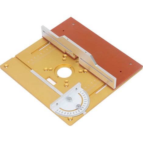 Kit de toupie à lampe, table de surfaçage pour défonceuse, plaque de fraisage bois, élévateur de toupie 65mm, gabarit de chanfrein, outillage menuiserie (1/5)