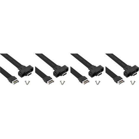 4X câble extension panneau avant USB 3.1 Type-E vers Type-C Gen 2 10 Gbps avec 8 vis 50 cm (1/5)