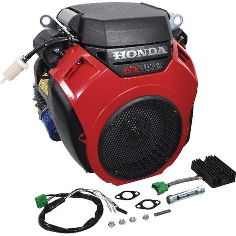 Honda – Moteur thermique essence 688 cm³ – 21,9 HP – Démarrage électrique – Vilebrequin droit 28,57 mm – 2 cylindres – GX690RHTXF9OH (1/5)