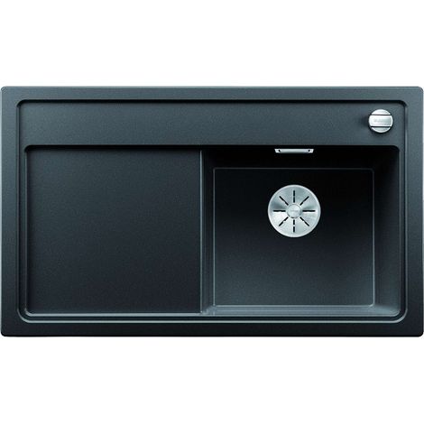 Blanco Zenar 45 - Silgranitspüle, 86x51 cm, mit Ablaufsystembedienung, Schwarz 526037