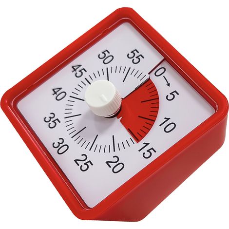 Robustes, optisches und geräuschloses Timer-Design – Rot (1/2)