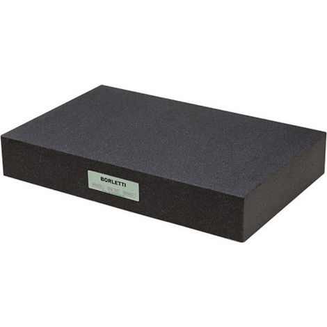 Piano di riscontro in granito diabase BORLETTI PGE04 400 x 400 x 70 mm - grado 0