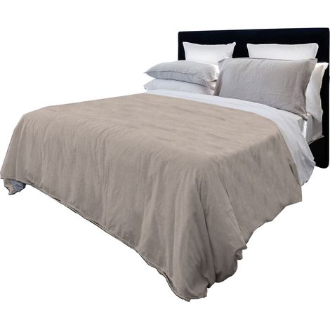 Copriletto estivo maculato ,piquet made in italy singolo matrimoniale Beige - 1 Piazza