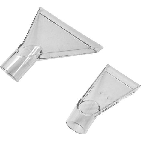 Lot de 2 embouts d'aspiration de 38 mm, tête de brosse transparente rotative, accessoires pour nettoyeur de tapis, sèche-linge et aspirateur (1/5)