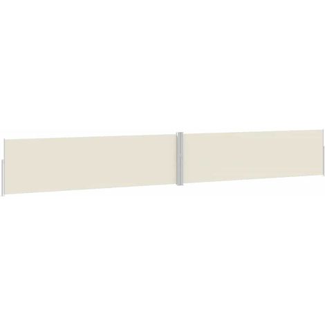 Maison Exclusive - Tenda Laterale Retrattile per Patio 170x1200 cm Crema