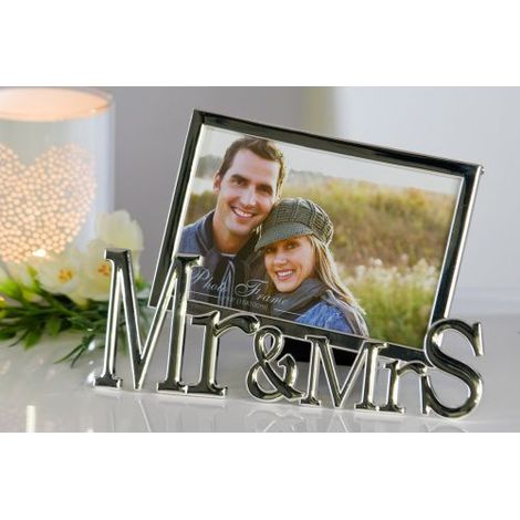 Gilde Fotorahmen "Mr&Mrs"silber Metall (1/2)