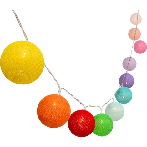 Lichterkette Baumwollkugel MIMY 3.8m (1/4)