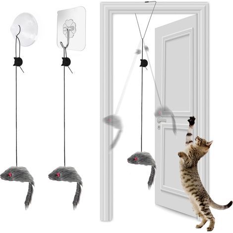 Stück, Gesamtlänge 180 cm, interaktives Türmaus-Spielzeug für Katzen, Spiel für Hauskatzen und Kätzchen, Spielzeug zur Bewegung für Katzen, Plüschtiere (1/3)