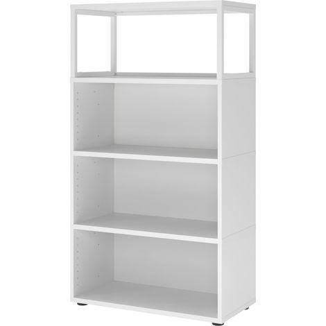 bümö flexi Aktenregal offen - 4 Ordnerhöhen   Weiß (1/5)