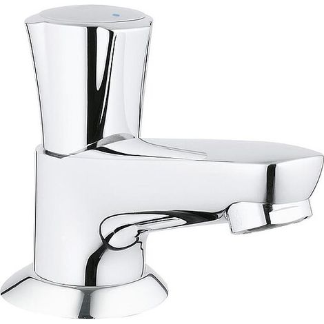 GROHE Costa Standventil – Einhebelmischer – Ausladung 80mm – Höhe 93mm – Metallgriff – Gussauslauf mit Mousseur – 20404001 (1/2)