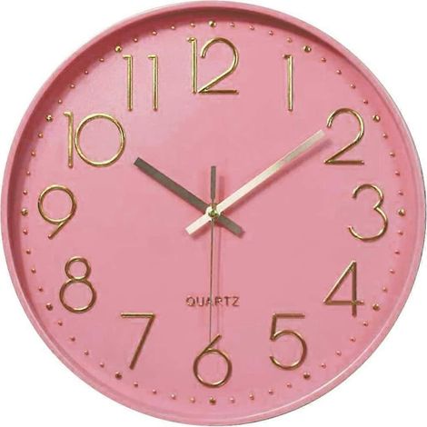 Geräuschlose 30 cm Wanduhr, modern, Quarz, batteriebetrieben, für Küche, Zuhause oder Büro.