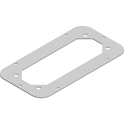 Spacial - plaque passe-câbles - 1xFL21 - pour coffret S3D - acier - 545x130mm
