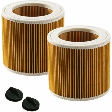 2X Cartouche Filtre Compatible Karcher Aspirateur Wd2 Wd3 Mv2 Mv3 Remplacement Original 6.414-552.0 (1/4)