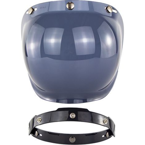 Visière Bulle pour Casque Moto - Accessoire de Protection Transparent pour Casques Jet (1/5)