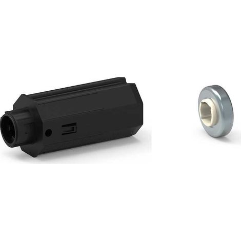 Slid'Up By Mantion – Embout d'axe escamotable pour tube octogonal 60 mm – Roulement Ø28 mm – Longueur 115 mm – Capacité 10 kg – Quantité 1 (1/3)