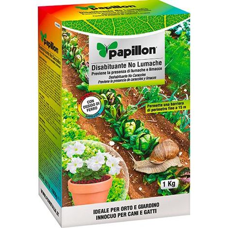 PROTETTIVO PIANTE DISABITUANTE NO LUMACHE POLVERE ROCCIA 1KG PAPILLON