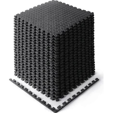 Tapis de protection 60 x 60 cm, tapis d'entraînement, tapis puzzle, tapis de piscine, tapis de fitness (1/4)