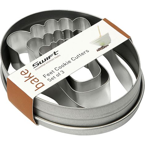 Dexam Set Of 3 Feet Cookie Cutters