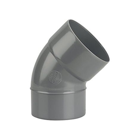 Codo PVC Wavin 3026044 45 grados diámetro 125 mm