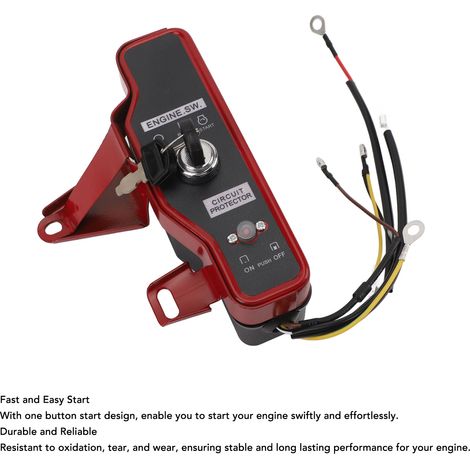 Interruptor de encendido con llave para motores GX160 de 5.5 HP / GX200 de 6.5 HP - ABS con 2 llaves (1/5)