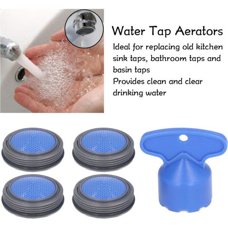 Évent de robinet importé M24mm avec clé pour filetage femelle, pièces de rechange pour robinet de cuisine et salle de bains (1/5)