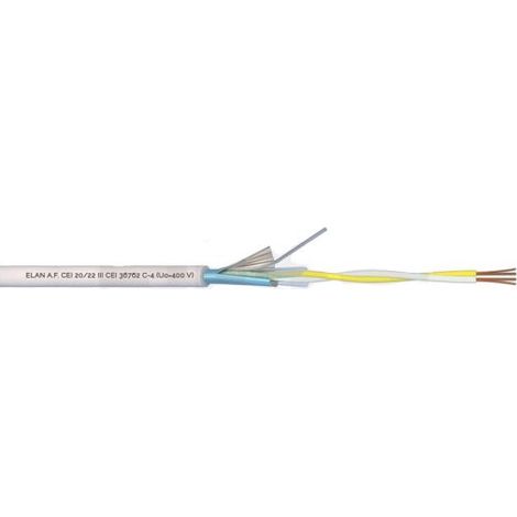 Elan cavo antifurto twistato 2x0,22Tw Schermato 100% Rame Da 50mt o 100mt - 032021 50 Mt